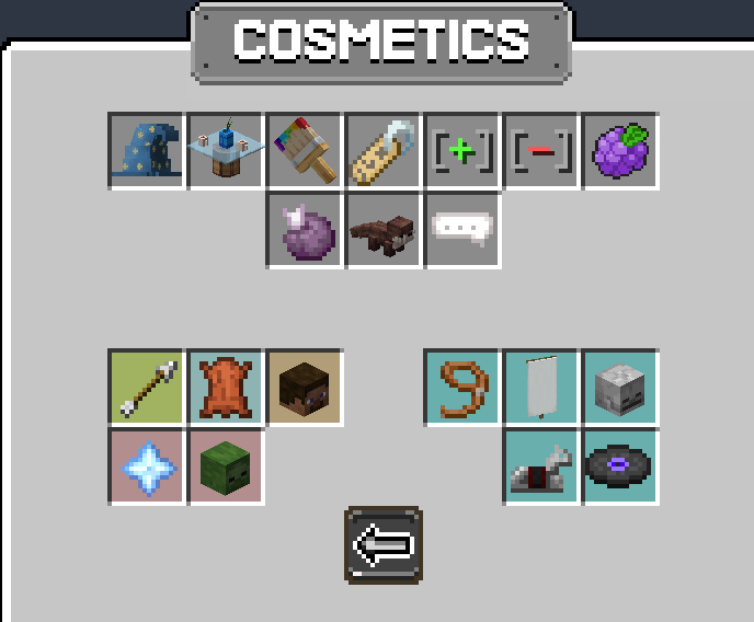 Cosmetics Menu